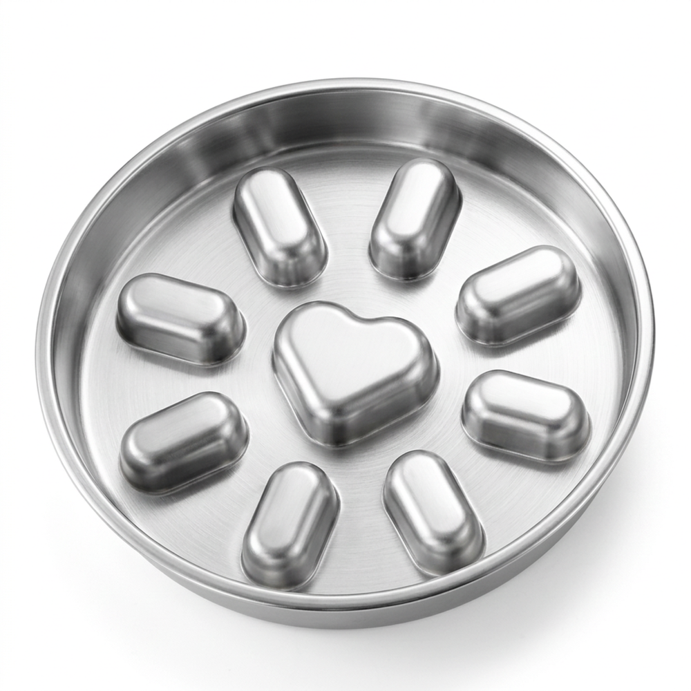 SlowSteel Pro — Bol Anti-Glouton Acier Inoxydable