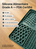 Tapis de Léchage 5-en-1 Silicone | ZenFeed Pro