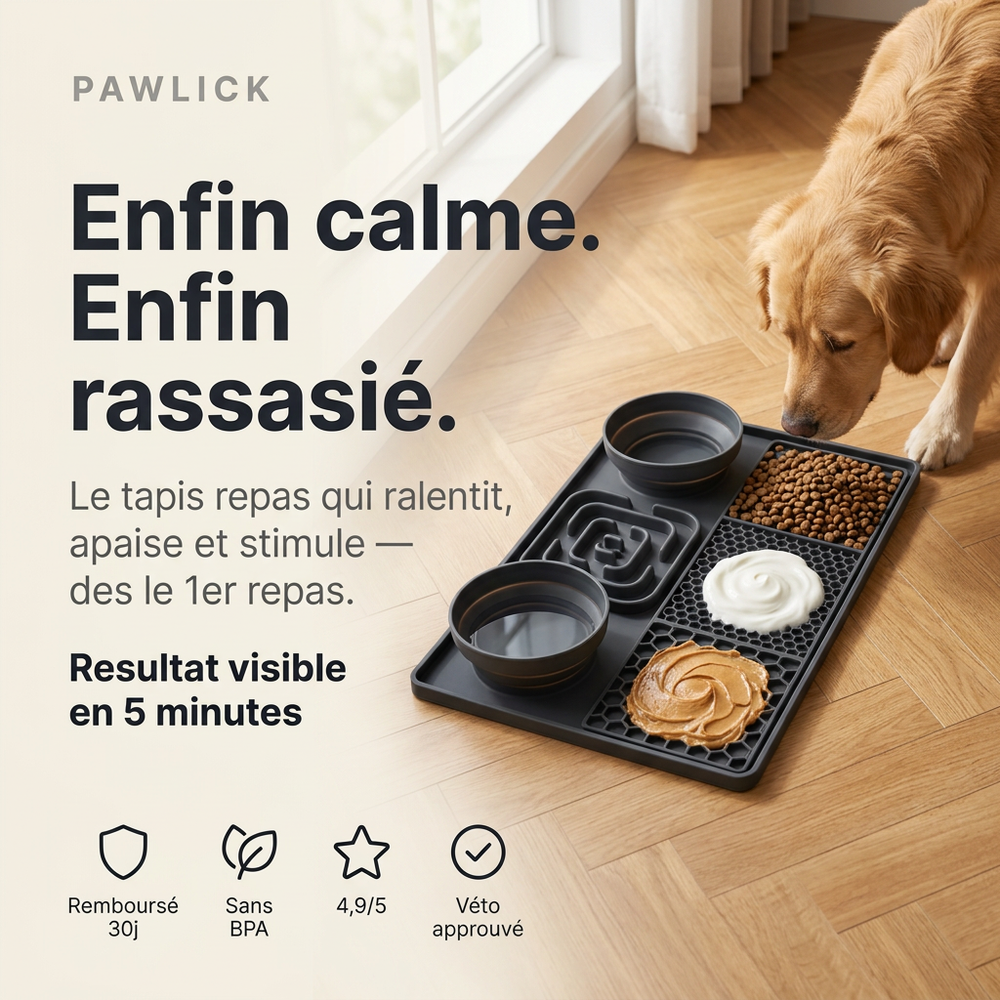 Tapis de Léchage 5-en-1 Silicone | ZenFeed Pro